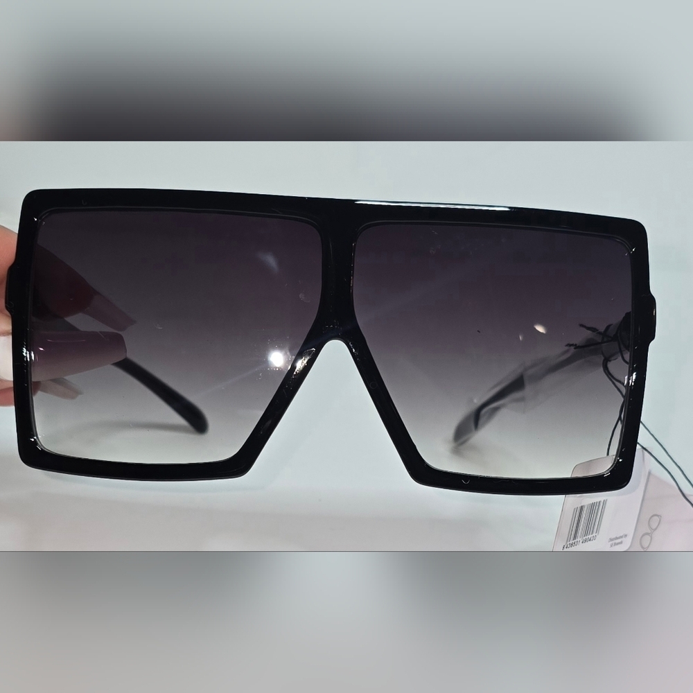 NWT Oversized XXL Large Big FLAT Glossy Women Sunglasses Dazey Shades - Picture 2 of 5
